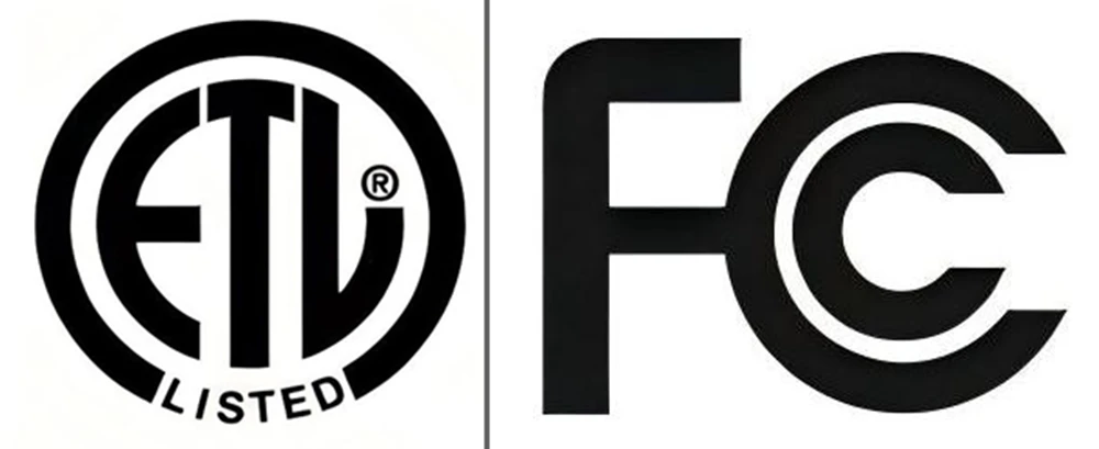 ETL and FCC Certifications
