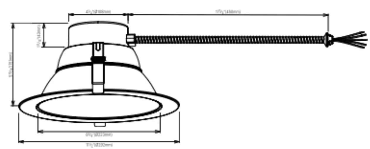 CDL06 downlight 10 inch size